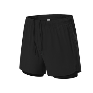 Men's Cargo Quick Dry Breathable Drawstring Sports Shorts with Pockets Double <b>Layer</b> for Gym Training - Product Image 3