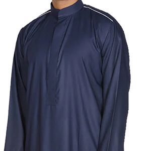 Camisa de Manga Larga para Hombre Musulmán, Modesta, para Fiesta de Eid, Otoño, Poliéster Sólido, de Alta Calidad, Térmica, Transpirable, de Secado Rápido, Talla Grande - Product Image 2