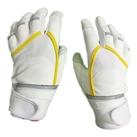 Gants de frappe en cuir blanc, taille XL, rembourrés, fermeture auto-agrippante, unisexe, équipement d'entraînement pour adultes - Product Image 5
