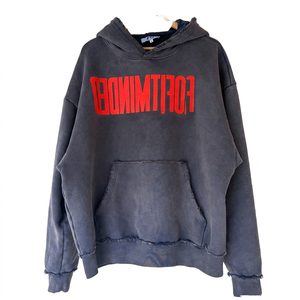 เสื้อฮู้ดดี้ซิปแบบหนา ผ้าฝ้ายฟลีซพรีเมียม 100% ทรงปกติ ดีไซน์ฮิปฮอป ตกแต่งด้วยคริสตัลสีดำ - Product Image 3