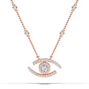 จี้เพชรธรรมชาติพร้อมสร้อยคอสำหรับผู้หญิง ทอง 10K 14K 18K แพลตตินั่ม เงิน เครื่องประดับชั้นดี สำหรับใส่ทุกวัน ของขวัญวันครบรอบ - Product Image 4