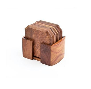 Superior Finished Wood Tea Coaster Wholesale Exporter custom wood coaster Manufacturer and Supplier from India - Product Image 3