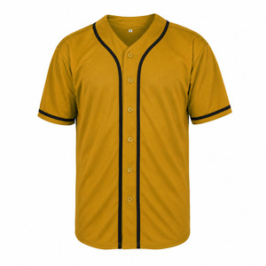 Camiseta de Béisbol Roja Personalizada con Transferencia Térmica OEM, Unisex, Transpirable, de Secado Rápido, con Cuello en V y Media Manga - Product Image 2