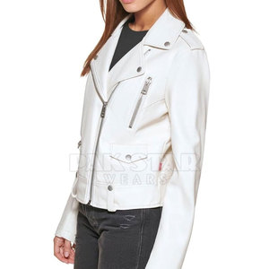 Custom Women's Leather Jacket-Breathable Windproof Zipper Closure Custom Colors Logo Winter Ready Wholesale - Product Image 1