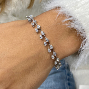 IGI Certified Round Brilliant Lab Grown Diamond Tennis Bracelet 10K 14K 18K Yellow White <b>Rose</b> <b>Gold</b> Luxury Bridal Jewelry - Product Image 6