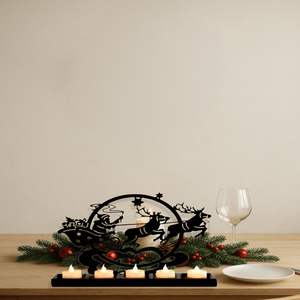 CIFbuy Vintage Iron Reindeer Candle Holder for Christmas <b>Table</b> and Mantel Decor for Temu Pick up Service Available - Product Image 2