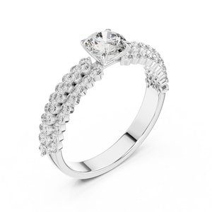 Fine Bridal Jewelry 925 Sterling Silver Moissanite <b>Diamond</b> <b>Ring</b> Wholesale Manufacturer Factory - Product Image 4