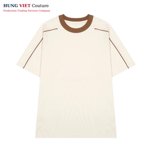 Vietnam Streetwear Coton T-shirts OEM Personnalisé Broderie Impression Premium Tissu Haute Qualité Exportation - Product Image 3