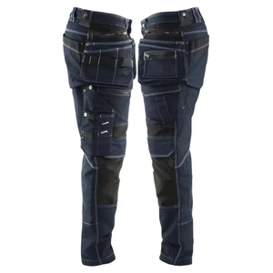 Construction Clothing Cargo Trousers Multi Functional <b>Tool</b> Stretch Durable Workwear Work Pants for Men <b>Mechanic</b> Clothes <b>Set</b> Logo - Product Image 3