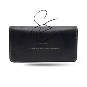 SEHRAINN Elegante Cartera Larga de Cuero Tallado con Pelo, Billetera Bifold, Tarjetero Personalizado, Carteras Delgadas Estilo Gitano - Product Image 4
