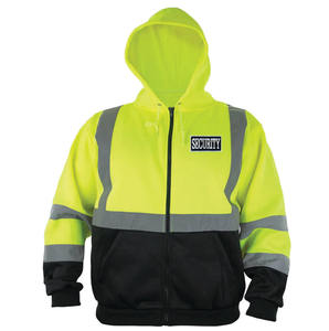 Veste de travail haute visibilité personnalisée pour homme, en polyester coupe-vent, imperméable, respirante, certifiée CE, doublure polaire softshell - Product Image 4
