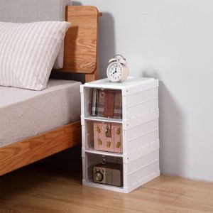 3-Tier White <b>Plastic</b> Stackable Shoe <b>Storage</b> Organizer Age-Oldable Sneaker Containers <b>Bins</b> for Closet Systems & Organizers - Product Image 2