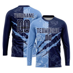 Hot Selling Unisex Soccer Wear Customizable Heat-transfer Printed 100% Polyester Kits Clothing Logo Wholesale Price Cheap - Product Image 2