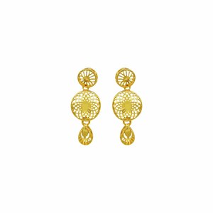 ชุดเครื่องประดับเจ้าสาวแบบยาวสไตล์ดูไบ ชุบทอง 14K18K24K หนาแน่น ดีไซน์แบบดั้งเดิมของตุรกี สร้อยคอแฟชั่น ขายส่ง - Product Image 6