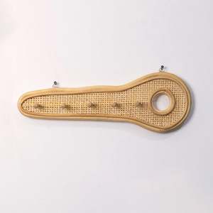 Wooden <b>wall</b> hooks for <b>clothes</b> storage low price rattan hook entry way bedroom <b>walls</b> decoration - Product Image 1