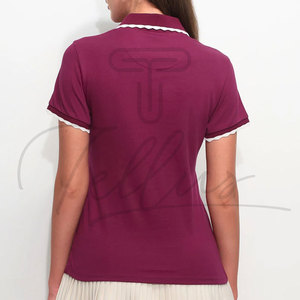Nuevo estilo de moda, camiseta polo personalizada de manga corta y transpirable para mujer, camiseta polo de poliéster para mujer - Product Image 3