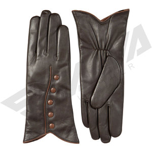 Guantes de Cuero Vintage para Hombre, con Pantalla Táctil, para Viajes al Aire Libre, Térmicos, Transpirables, Casuales, para Fiestas y Deportes - Product Image 2