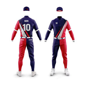 Ensemble de maillot et pantalon de baseball en polyester léger, uniforme de baseball par sublimation, vêtements de sport pour équipe - Product Image 5
