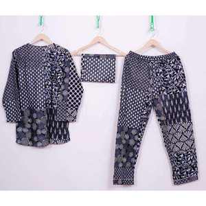 Conjunto de Pijama de 2 Piezas de Satén con Estampado Floral Étnico de Otoño, Diseño Simple, Cintura Elástica, Cuello y Mangas Largas, Transpirable 2026 - Product Image 1