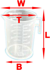 Tasse à mesurer en PP OEM ODM avec poignée -10~+110 ° C - Product Image 5