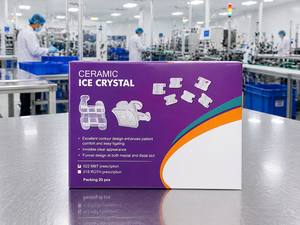 <span class=keywords><strong>Brackets</strong></span> <span class=keywords><strong>de</strong></span> Ortodoncia <span class=keywords><strong>de</strong></span> Cerámica con Cristales <span class=keywords><strong>de</strong></span> Hielo, Alúmina Policristalina, <span class=keywords><strong>Transparentes</strong></span>, Estéticos, Manuales, Certificados CE, Clase I, MBT 022 - Product Image 2