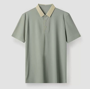 Camisa de Hombre de Color Sólido de Alta Calidad, Ropa de Algodón, Camisa Polo Negra Holgada con Logotipo para Mujer - Product Image 5