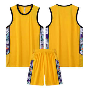 Maillot de basket rétro pour hommes, impression par transfert thermique, respirant, maillot de basket vintage en mesh - Product Image 2