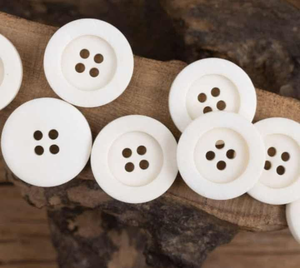 Botones de Hueso Decorativos con Cuentas Grabadas de Alta Calidad, con Patrón Redondo, para Manualidades, Prendas, Jeans, Abrigos y Otros Artículos de Vestir - Product Image 1