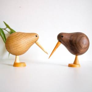 Sculpture d'oiseau kiwi en bois pour la décoration intérieure et l'accentuation artisanale des expositions - Product Image 5