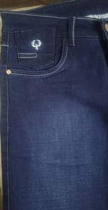 กางเกงยีนส์เดนิมทรงสลิมฟิตสีน้ำเงินเข้มคลาสสิกสำหรับผู้ชาย ผลิตจากผ้าคอตตอนผสมพรีเมียมที่ยืดหยุ่นได้ เพื่อความสบายและความยืดหยุ่นที่ดีขึ้น - Product Image 2