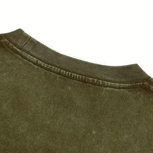 Nueva Camiseta de Marca con Hombros Caídos, Transpirable, de Algodón Puro, Estampado Holgado, Personalizada con Impresión Directa, Camiseta de Verano con Hombros Caídos - Product Image 3