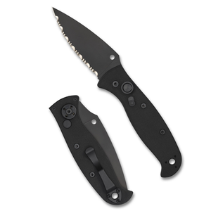 Cuchillos Plegables de Hoja Plateada de Alta Calidad con Mango Antideslizante Negro, Diseño Compacto y Portátil para Camping, Senderismo y Uso Diario - Product Image 1
