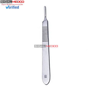 Lames chirurgicales stériles avec manche de scalpel BP GRATUIT, en acier inoxydable de précision, jetables, pour la coupe médicale et dentaire - Product Image 3