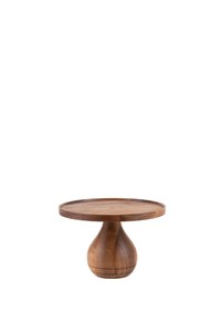Luxury Acacia Wood Cake Stand Display <b>Platter</b> with Stable And Morden Design Base for Bakery Counter Wedding Table Decor - Product Image 2