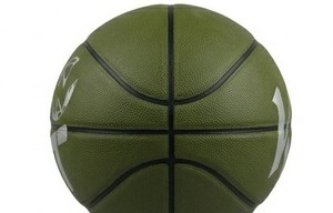 Ballon de basketball KLTW INT'L K4 Logo vert olive en cuir, taille 7, chambre à air en caoutchouc butyle, 580-650g, pour entraînement en salle - Product Image 6