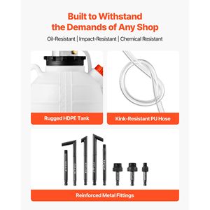 Kit Pompa per Trasferimento Fluido di Trasmissione 7.5L, Pompa Manuale con 8 Adattatori ATF e Strumento di Ricarica ATF da 47 Litri - Product Image 6