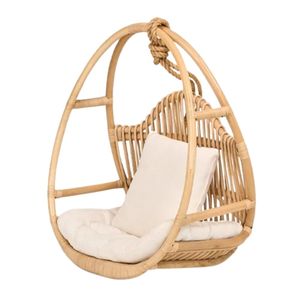 Indoor Outdoor Swing Rattan Kids Hanging <b>Egg</b> Chair Hot Sale Factory Price Best Quality Children Furniture Wholesale - Product Image 1