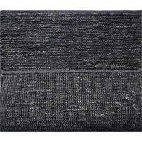 Handgetufteter Jute-Teppich in Uni-Farbe |   Schwarz |   100% Jute |   Rutschfest |   Umweltfreundlich |   Geometrisches Muster |   Baumwollunterlage |   Maßgefertigte Größen