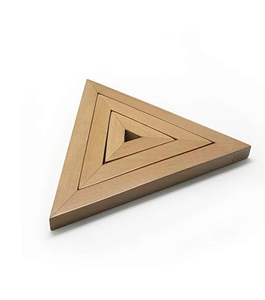 Wood <b>Trivet</b> Manufacture High Quality Wood <b>Trivets</b> Wood Triangle <b>Trivet</b> Modern Design Non Slip Table Mat Pad - Product Image 1