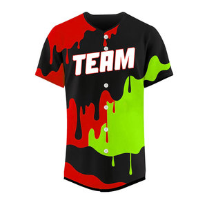 เสื้อเบสบอลสีทึบและลายปักโลโก้ - Product Image 1