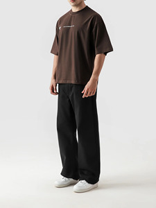 <b>Men</b>’s Minimalist Slogan <b>T</b>-<b>Shirt</b> Premium Cotton Crew Neck Short Sleeve Casual Graphic Tee Solid <b>Brown</b> Basic Fashion Top Printed Q - Product Image 4