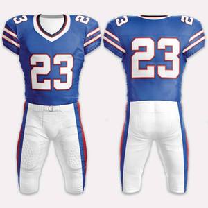 Custom Sublimated American Football Uniform Lightweight Breathable Jersey Pants Set for Men Youth Teams Wholesale Football Sets - Product Image 6