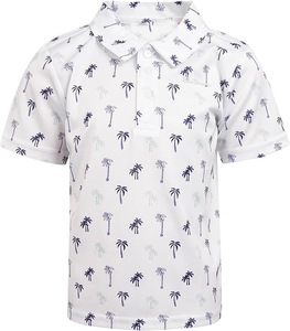 เสื้อโปโลผ้าฝ้ายพิมพ์ลายต้นมะพร้าวแบบดิจิทัล ระบายอากาศได้ดี สไตล์ลำลองสำหรับฤดูร้อน  สำหรับผู้ชายและผู้หญิง  แบบเรียบๆ  ไม่มีลาย  ใช้เป็นเสื้อทำงานได้  รับสกรีนโลโก้ตามแบบ - Product Image 6