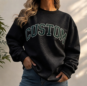 เสื้อสเวตเชิ้ตคอเต่าทรงโอเวอร์ไซส์สำหรับผู้หญิงไซส์กลาง ผ้าฝ้ายฟลีซ  ไม่มีลาย  รับสกรีนโลโก้  เสื้อผ้าลำลองสไตล์สตรีทแวร์ - Product Image 1