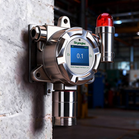 Detektor Gas Cl2 Tahan Ledakan, Sensor Pemantau Gas Klorin Elektrokimia Baja Tahan Karat 316L, Transmitter
