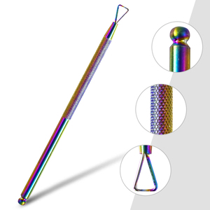 Empujador de Cutículas Desechable de Acero Inoxidable para Eliminar Piel Muerta, Removedor de Esmalte de Gel UV, Herramientas de Manicura y Arte de Uñas - Product Image 5