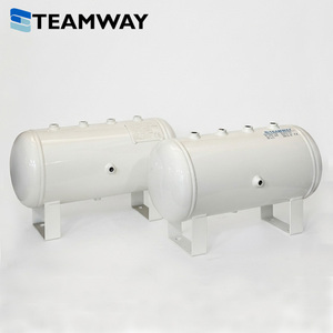 ถังเก็บลมเหล็กคาร์บอน TEAMWAY 15 ลิตร, ถังรับลมแนวนอนได้รับการรับรองมาตรฐาน CE, ถังเก็บลมแรงดันสูง 3.5MPa สำหรับเครื่องอัดอากาศ - Product Image 1