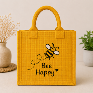 Custom Printed <b>Mini</b> Jute <b>Tote</b> <b>Bag</b> Eco-Friendly Durable Reusable Shopping Gift <b>Bag</b> Promotional Grocery Carry <b>Bag</b> Wholesale AMANI - Product Image 1