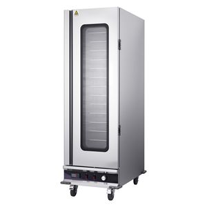 Scaldavivande Elettrico Commerciale a 16 Ripiani in Acciaio Inossidabile con Vassoio per Acqua e Porta in Vetro - Product Image 1