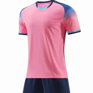 New Custom Soccer Uniform Blue <b>White</b>-black Sublimation Soccer Uniform Full Customize Football Uniform - Product Image 1